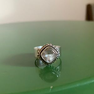 Sterling Silver ring with Cubic Zirconia